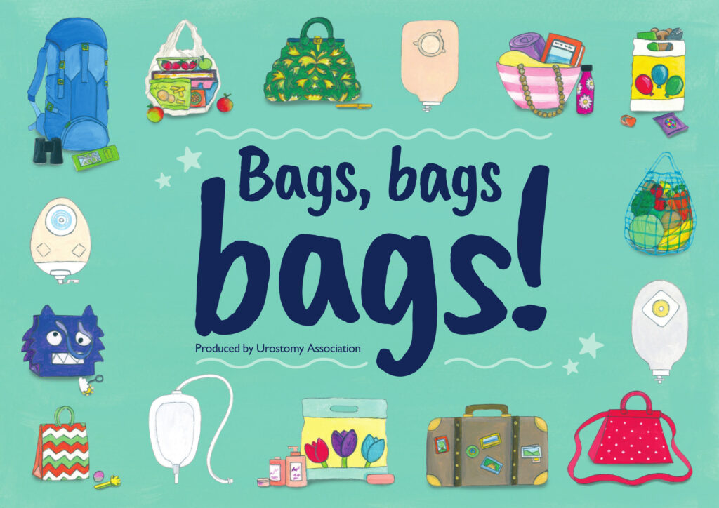 Bags, Bags, Bags - Urostomy Association Children's book cover